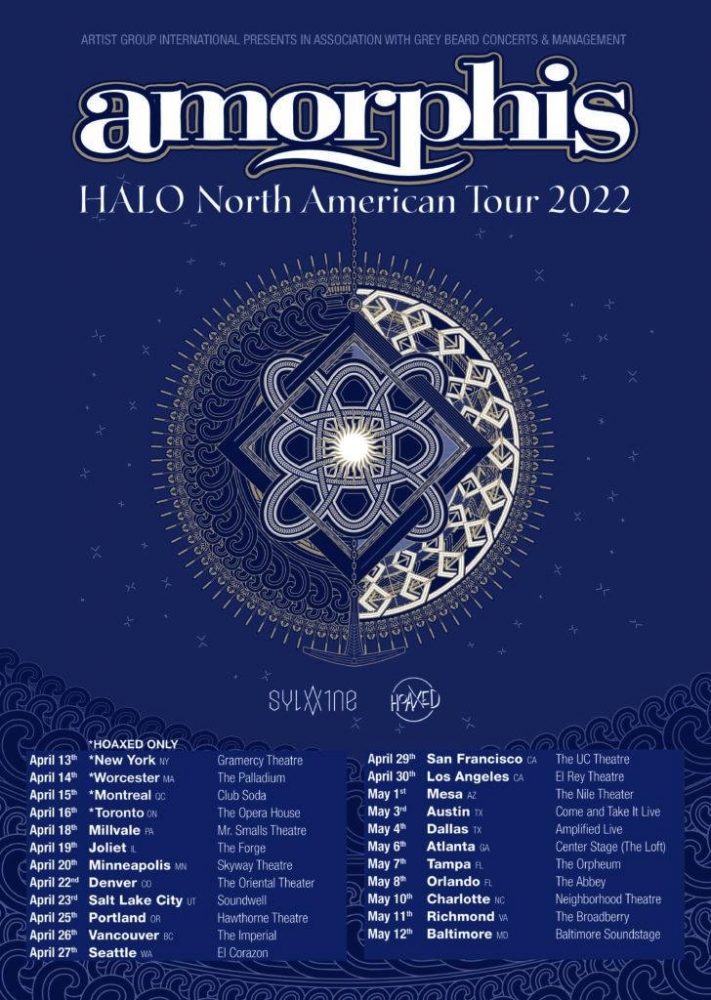 Amorphis North America Tour 2022