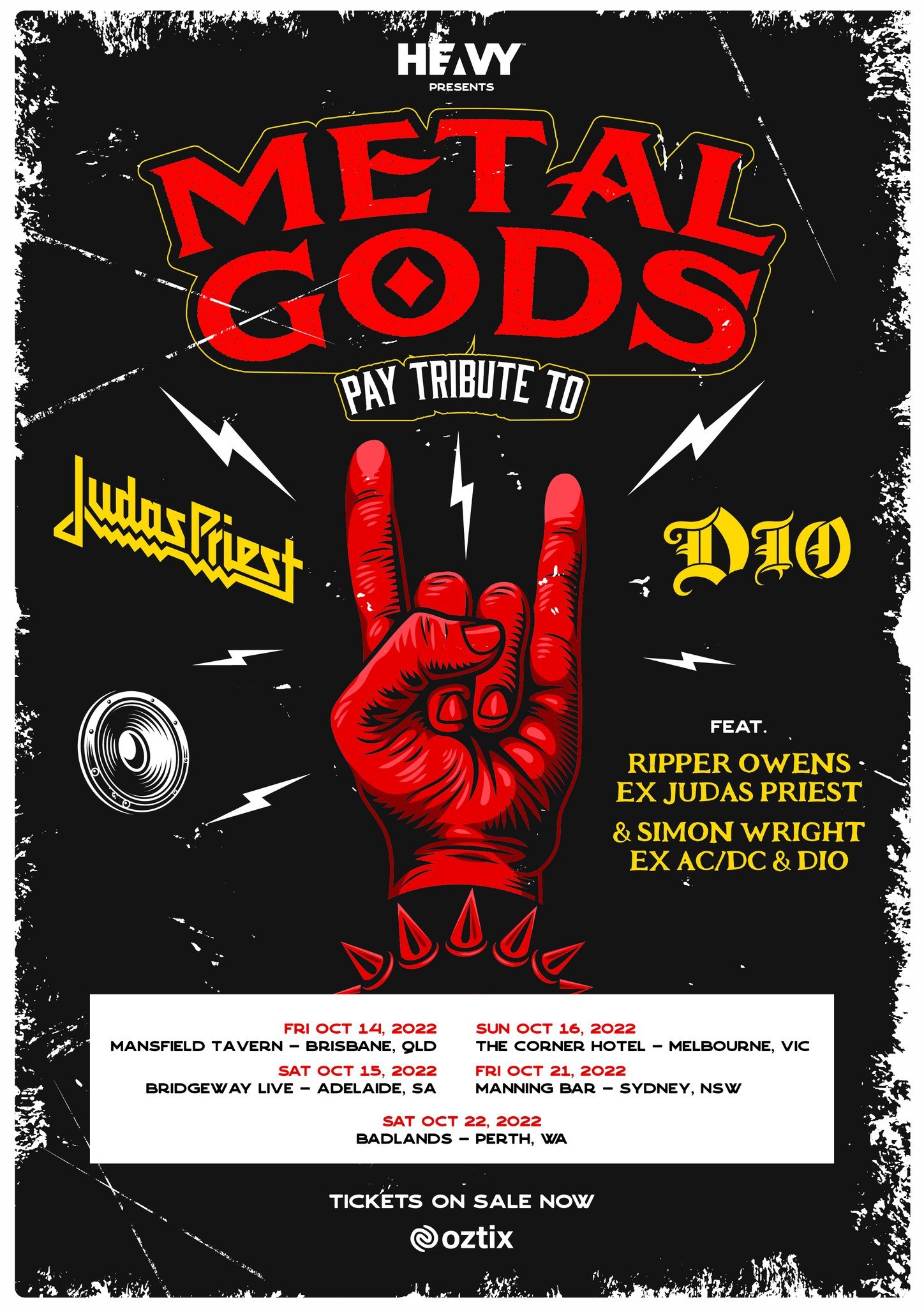 Metal Gods Australia Tour 2022