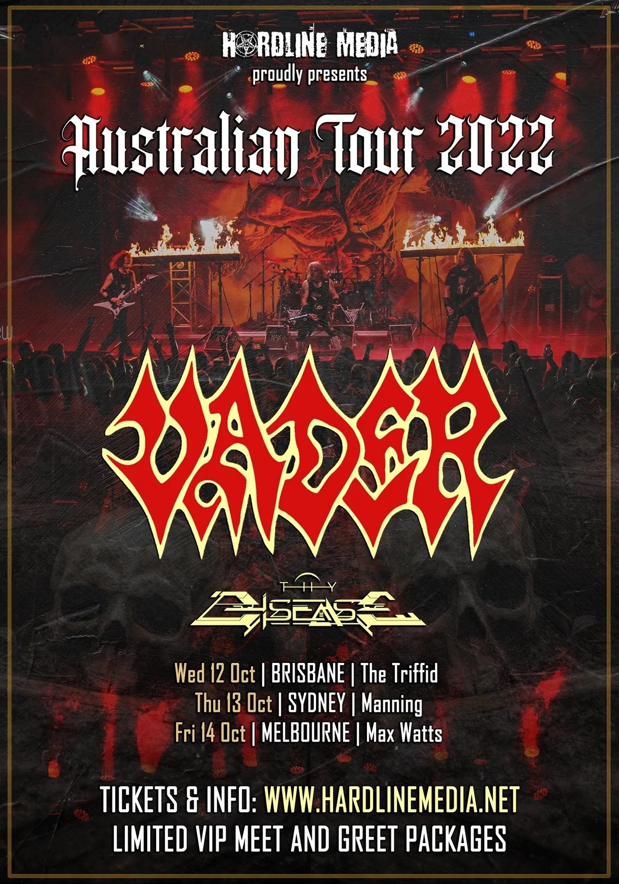 Vader & Thy Disease Australia Tour 2022