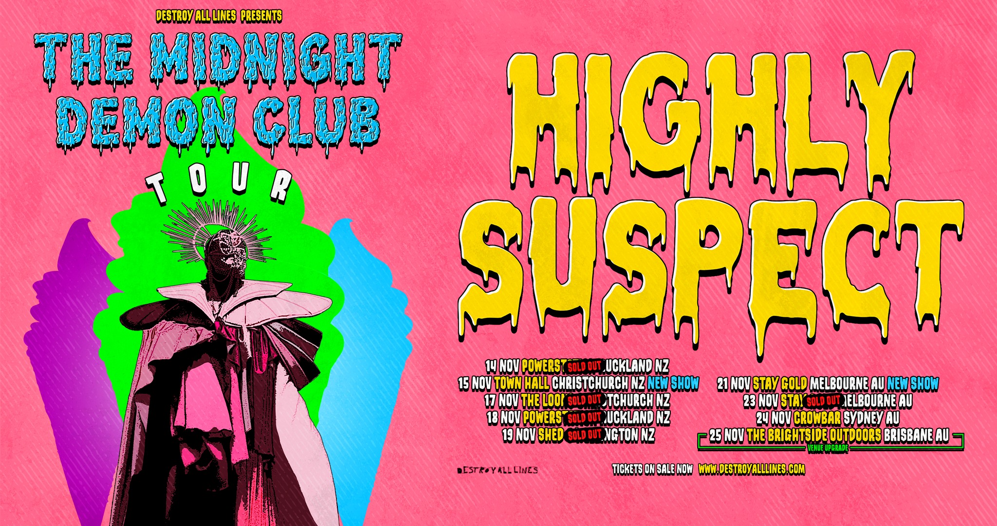 Highly Suspect (USA) - The Midnight Demon Club AU Tour - Brisbane