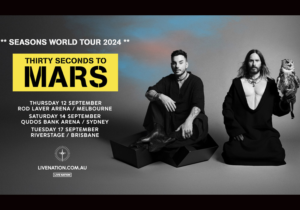 THIRTY SECONDS TO MARS Announces Australian Tour For September 2024